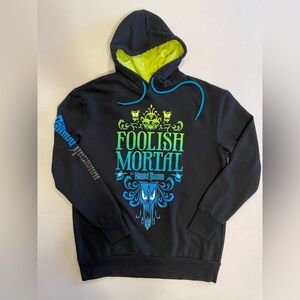Disney Parks The Haunted Mansion Black Graphic Hoodie Size Medium